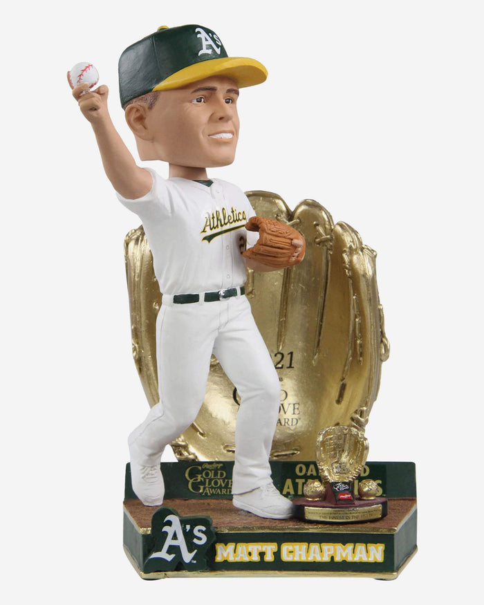 Matt Chapman Oakland Athletics 2021 Gold Glove Bobblehead FOCO - FOCO.com