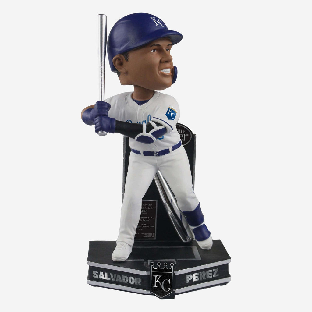 Salvador Perez Kansas City Royals 2021 Silver Slugger Bobblehead FOCO - FOCO.com