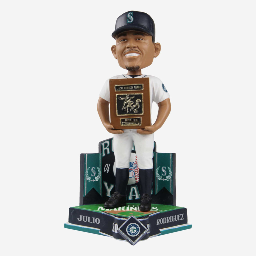Julio Rodriguez Seattle Mariners 2022 AL Rookie Of The Year Bobblehead FOCO - FOCO.com
