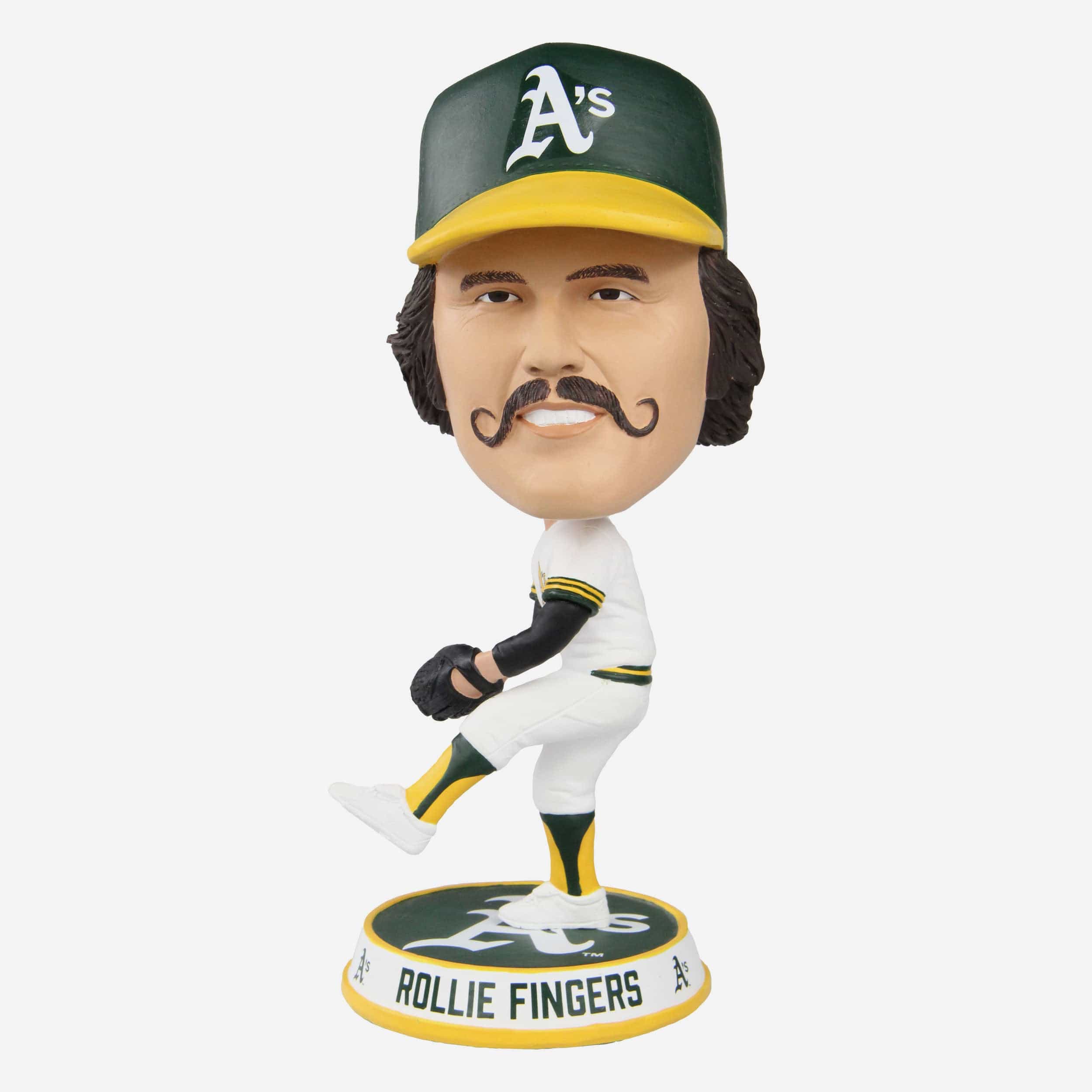 Rollie Fingers Oakland Athletics Bighead Bobblehead Officially Licensed by MLB