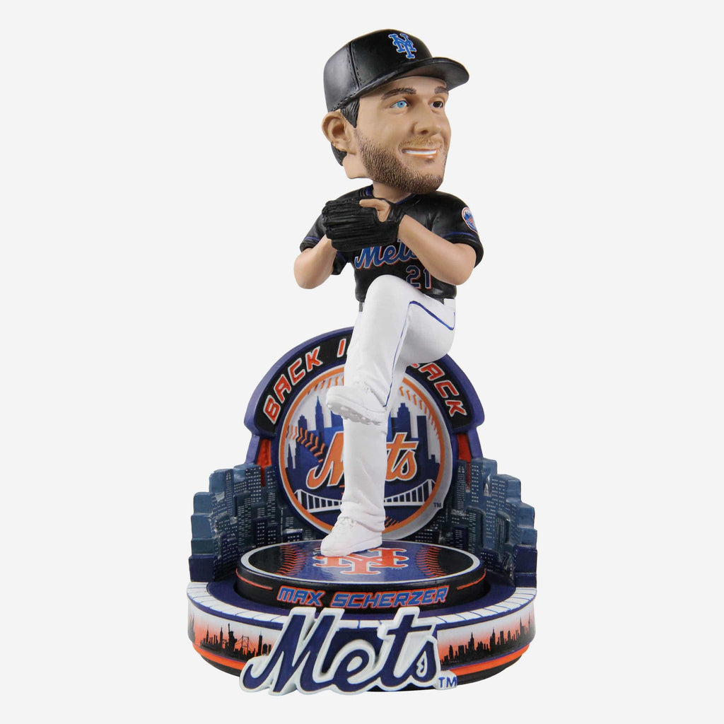Max Scherzer New York Mets Black Jersey Bobblehead FOCO - FOCO.com