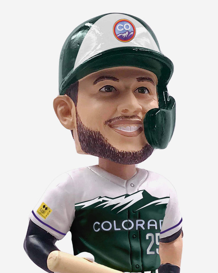CJ Cron Colorado Rockies 2022 City Connect Bobblehead Officially Licensed by MLB