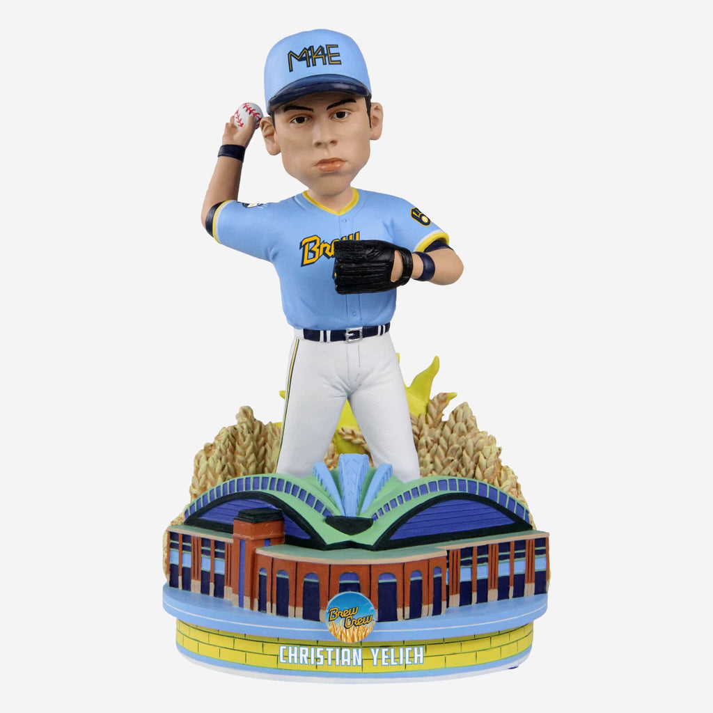 Christian Yelich Milwaukee Brewers 2022 City Connect Bobblehead FOCO - FOCO.com