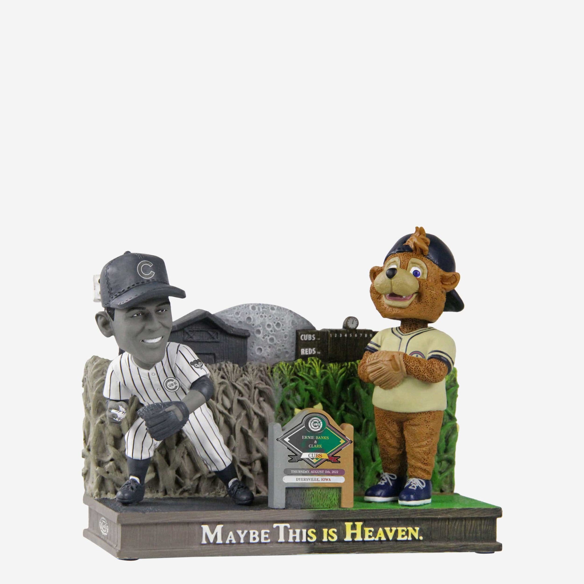 Check out these Chicago Cubs Field of Dreams Game bobbleheads
