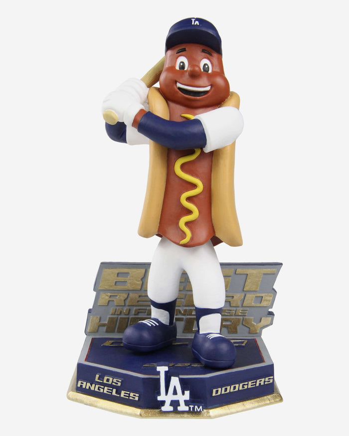 Dodger Dog Los Angeles Dodgers Best Record In Franchise History Mascot FOCO