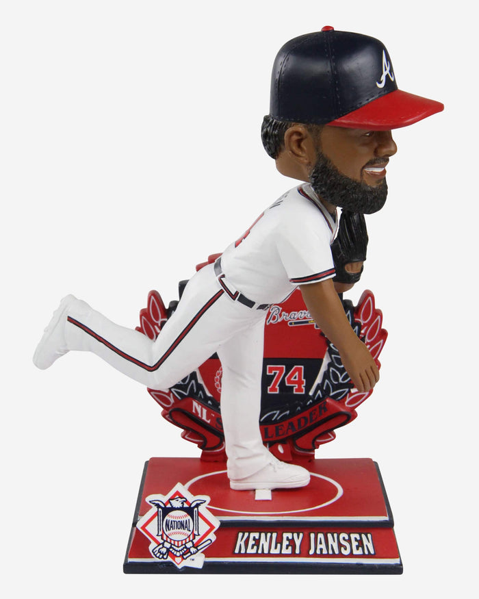 Kenley Jansen Atlanta Braves 2022 National League Save Leader Bobblehead FOCO - FOCO.com