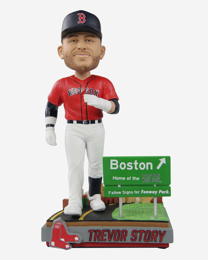 Trevor Story Boston Red Sox Next Stop Bobblehead FOCO - FOCO.com