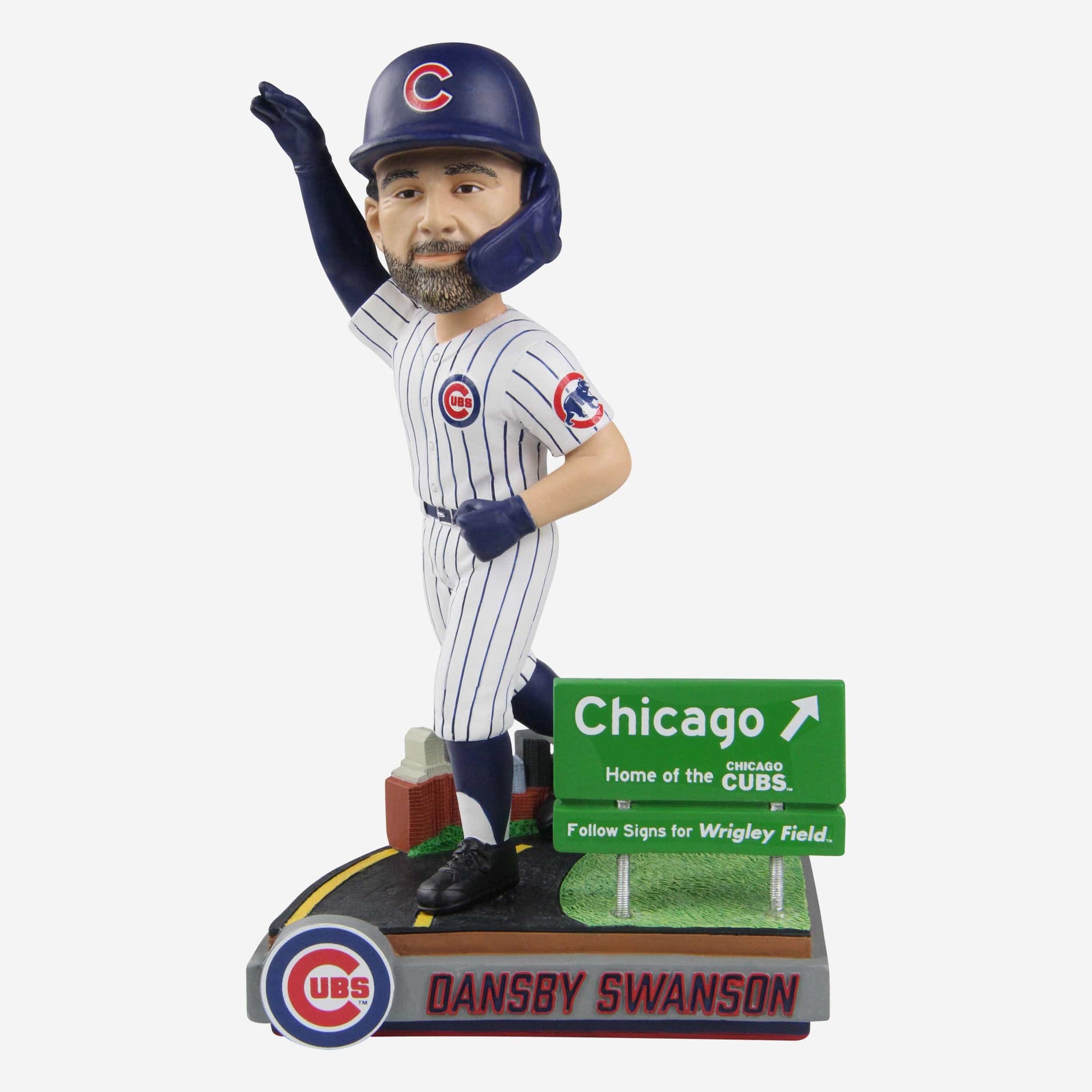 Dansby Swanson Chicago Cubs Next Stop Bobblehead FOCO