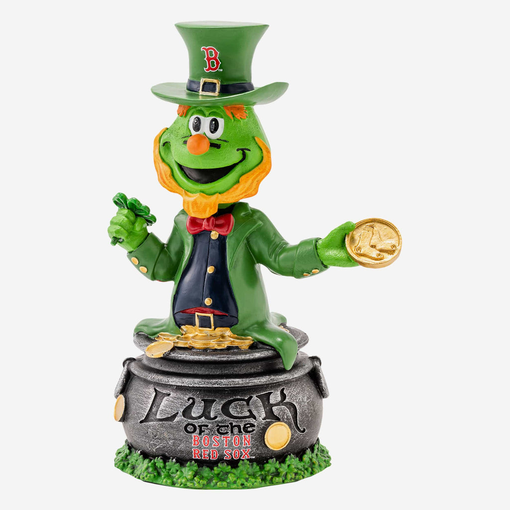 Wally the Green Monster Boston Red Sox Saint Patricks Day Mascot Bobblehead FOCO - FOCO.com