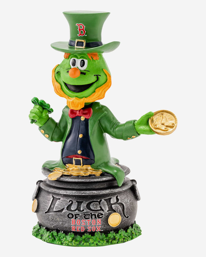 Wally the Green Monster Boston Red Sox Saint Patricks Day Mascot Bobblehead FOCO - FOCO.com