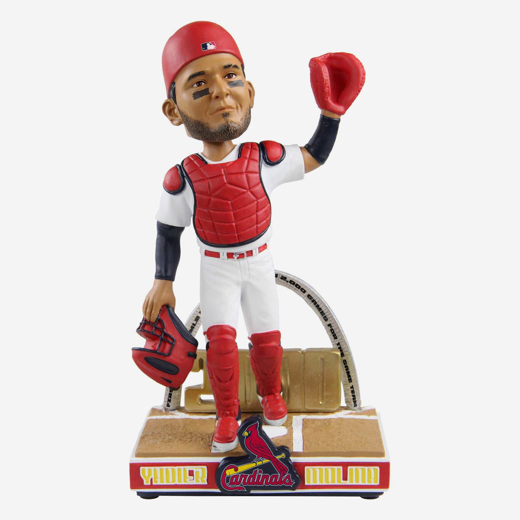 Yadier Molina St Louis Cardinals 2000th Start Bobblehead FOCO - FOCO.com