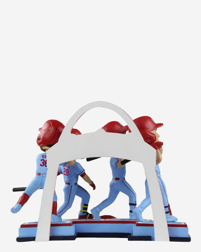 Nolan Arenado & Nolan Gorman & Juan Yepez & Dylan Carlson St Louis Cardinals 4 Home Run Mini Bobblehead Scene FOCO - FOCO.com