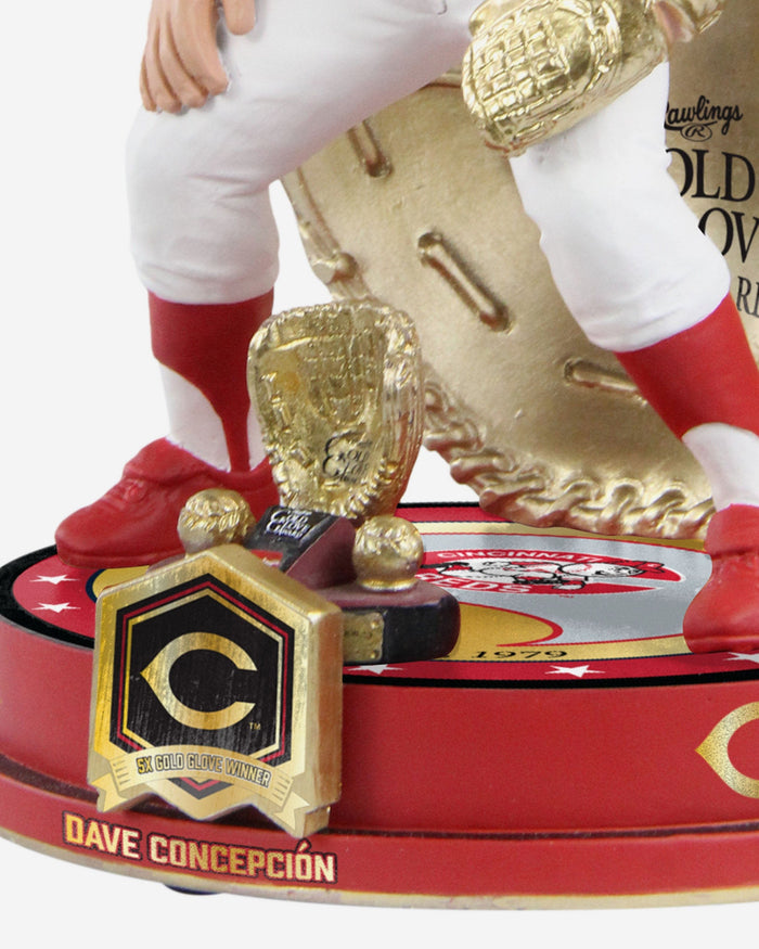 Dave Concepcion Cincinnati Reds 5X Gold Glove Award Bobblehead FOCO - FOCO.com