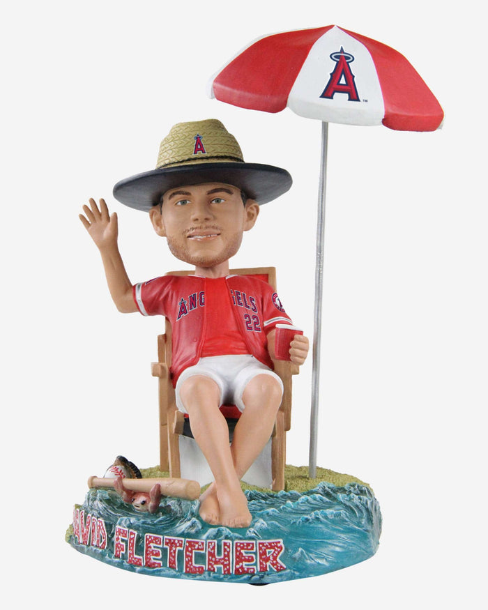 David Fletcher Los Angeles Angels Ambassador Beach Chair Bobblehead FOCO - FOCO.com