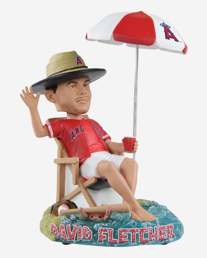 David Fletcher Los Angeles Angels Ambassador Beach Chair Bobblehead FOCO - FOCO.com