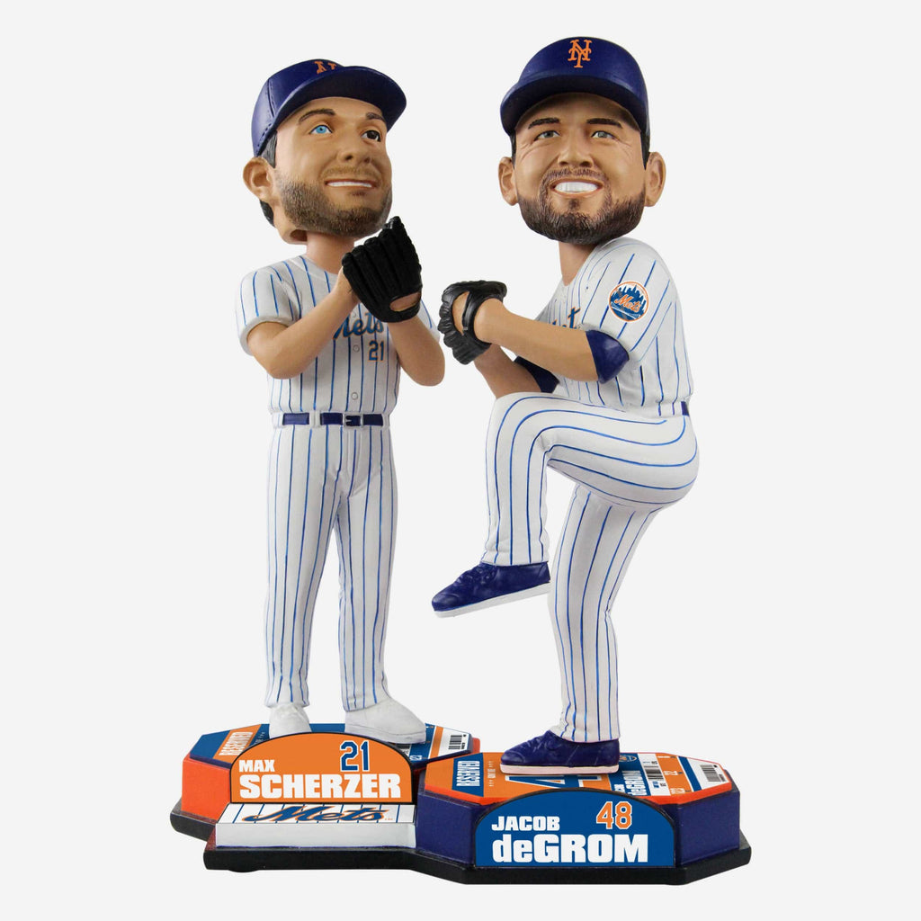 Jacob deGrom & Max Scherzer New York Mets Bobblemate Bobblehead FOCO - FOCO.com