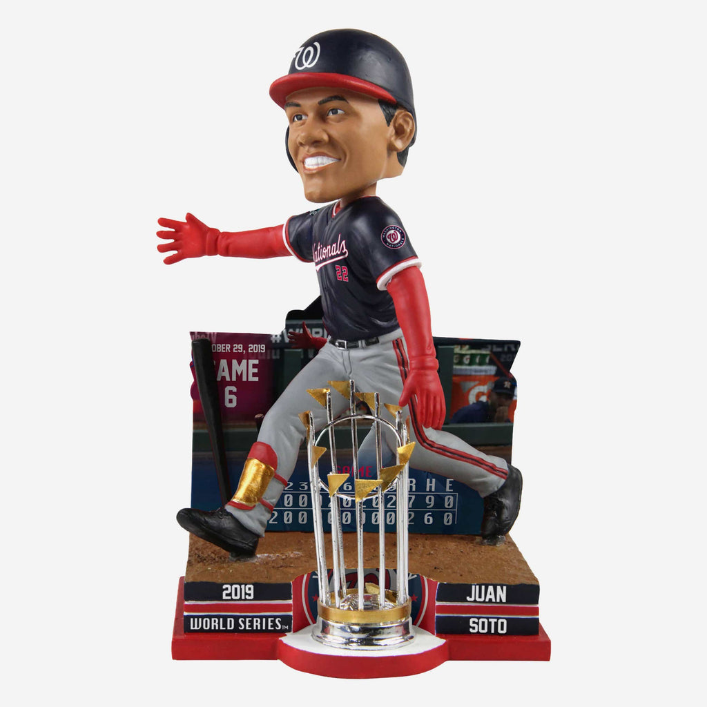 Juan Soto Washington Nationals 2019 World Series Champions Moment Bobblehead FOCO - FOCO.com