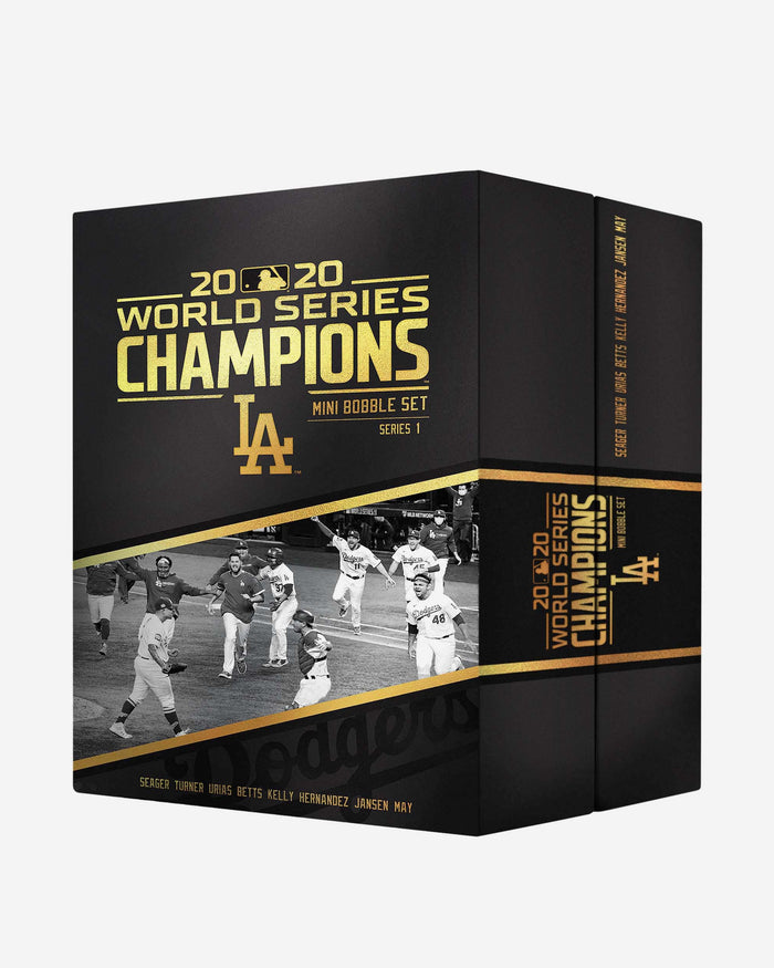 Los Angeles Dodgers 2020 World Series Champions Series 1 Commemorative Mini Bobblehead Set FOCO - FOCO.com