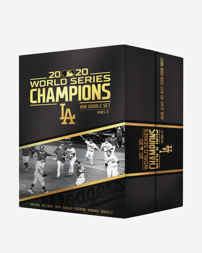 Los Angeles Dodgers 2020 World Series Champions Series 2 Commemorative Mini Bobblehead Set FOCO - FOCO.com