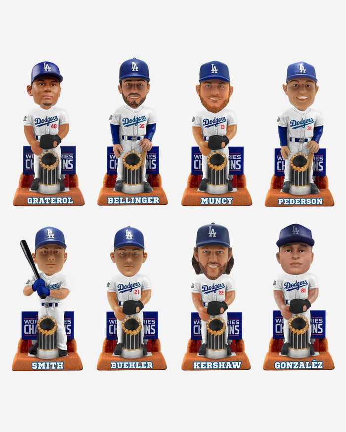 Los Angeles Dodgers 2020 World Series Champions Series 2 Commemorative Mini Bobblehead Set FOCO - FOCO.com