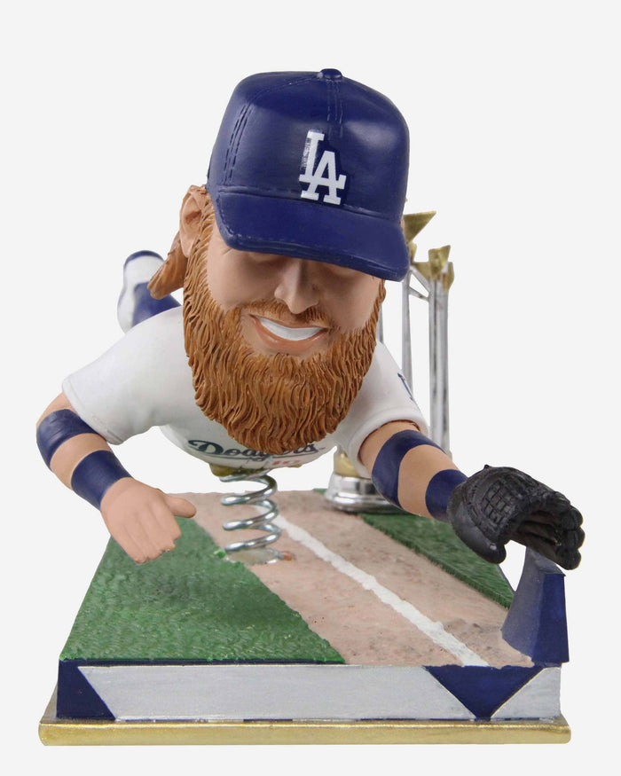 Justin Turner Los Angeles Dodgers 2020 World Series Champions Diving Tag Bobblehead FOCO - FOCO.com