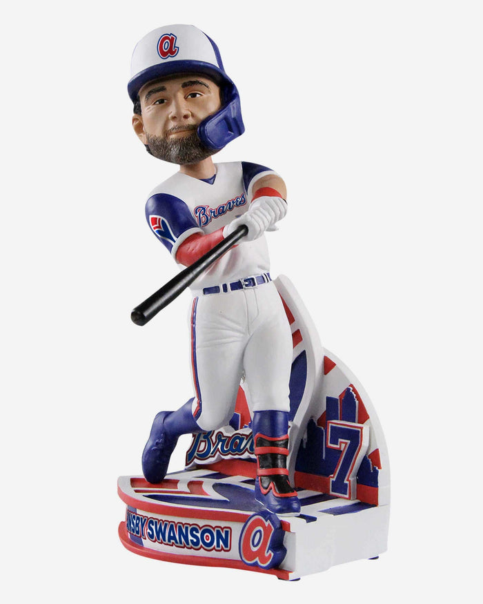 Dansby Swanson Atlanta Braves Retro Jersey Bobblehead FOCO - FOCO.com