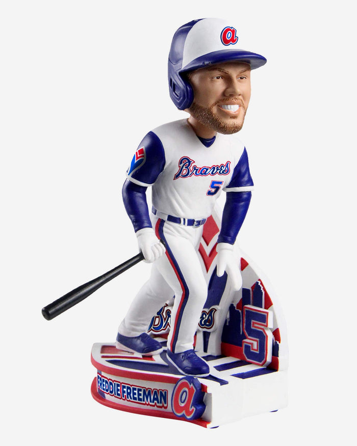 Freddie Freeman Atlanta Braves Retro Jersey Bobblehead FOCO - FOCO.com