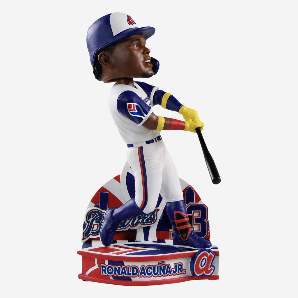 Ronald Acuna Jr Atlanta Braves Retro Jersey Bobblehead FOCO - FOCO.com