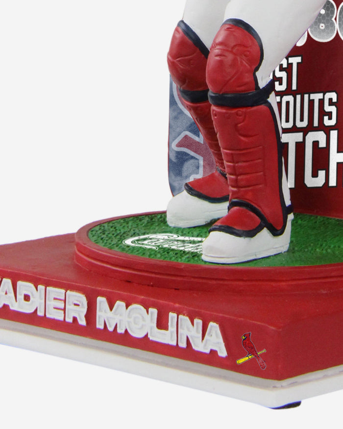 Yadier Molina St Louis Cardinals All-Time Catcher Putout Record Bobblehead FOCO - FOCO.com