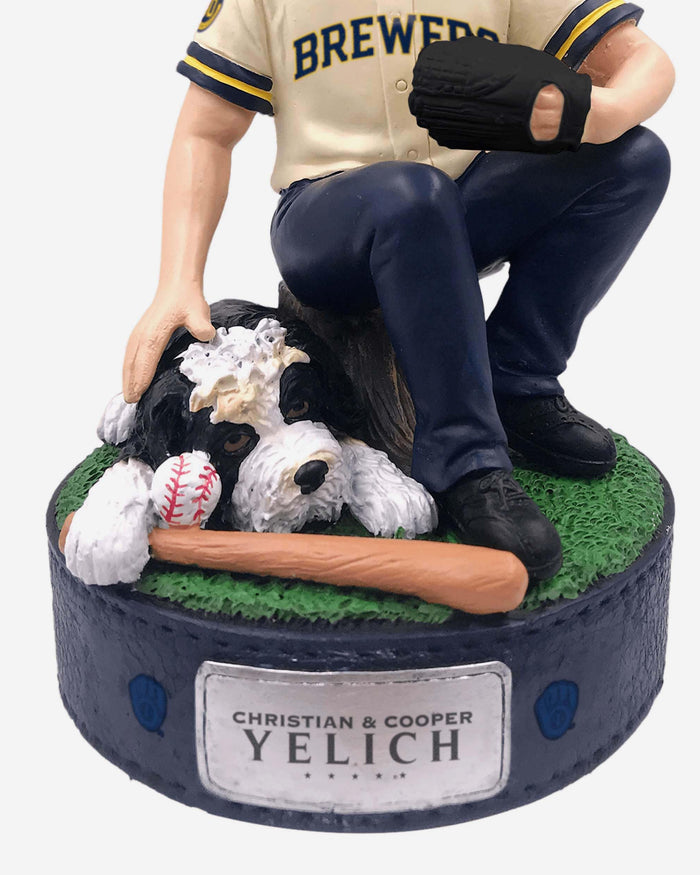 Christian Yelich Milwaukee Brewers Dogs Bobblehead FOCO - FOCO.com