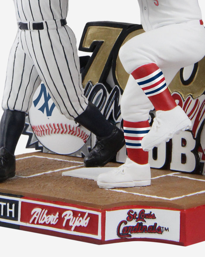 Albert Pujols & Babe Ruth St Louis Cardinals & New York Yankees Dual Bobblehead FOCO - FOCO.com
