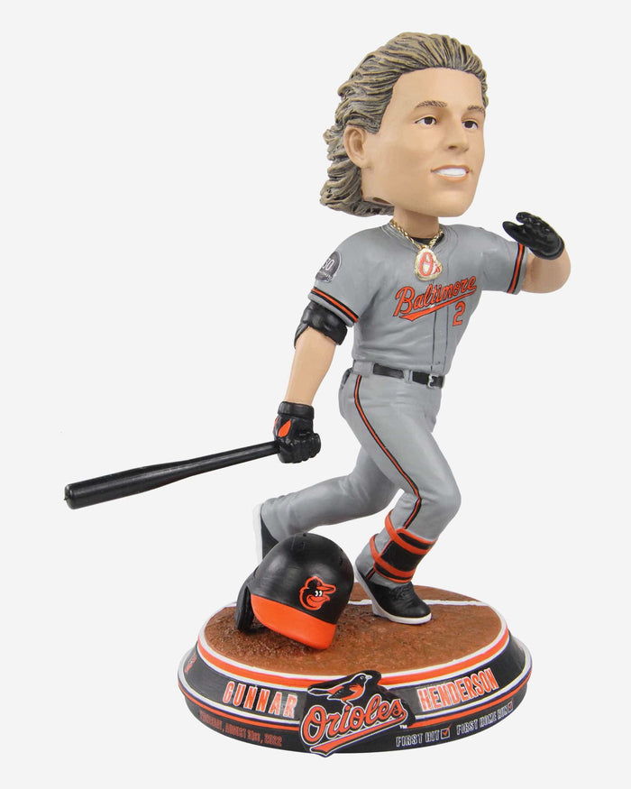 Gunnar Henderson Baltimore Orioles First Hit Home Run Bobblehead FOCO - FOCO.com