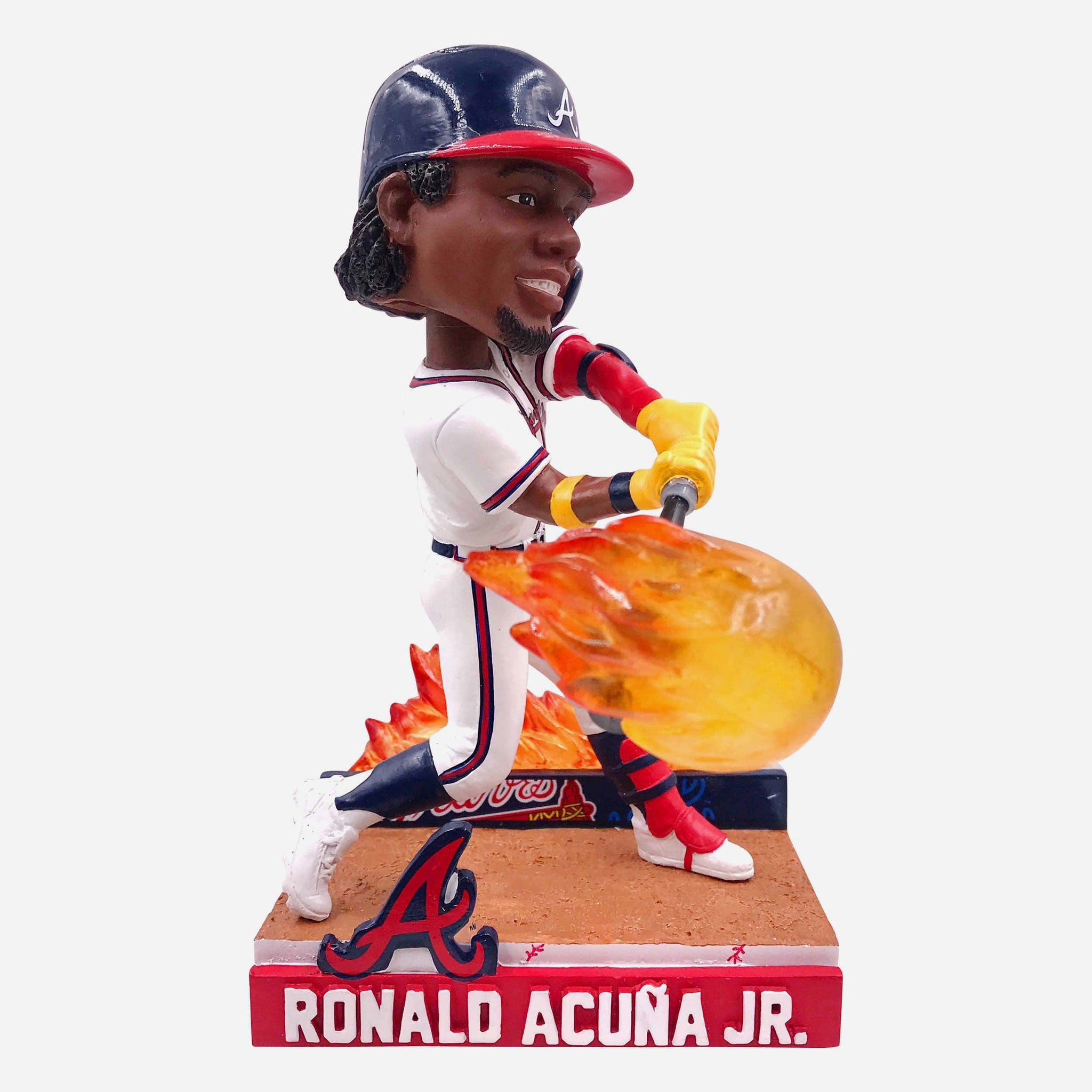 Ronald Acuna Jr Atlanta Braves On Fire Bobblehead FOCO