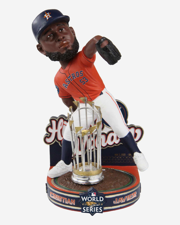 Cristian Javier Houston Astros 2022 World Series Champions Moment Bobblehead FOCO - FOCO.com