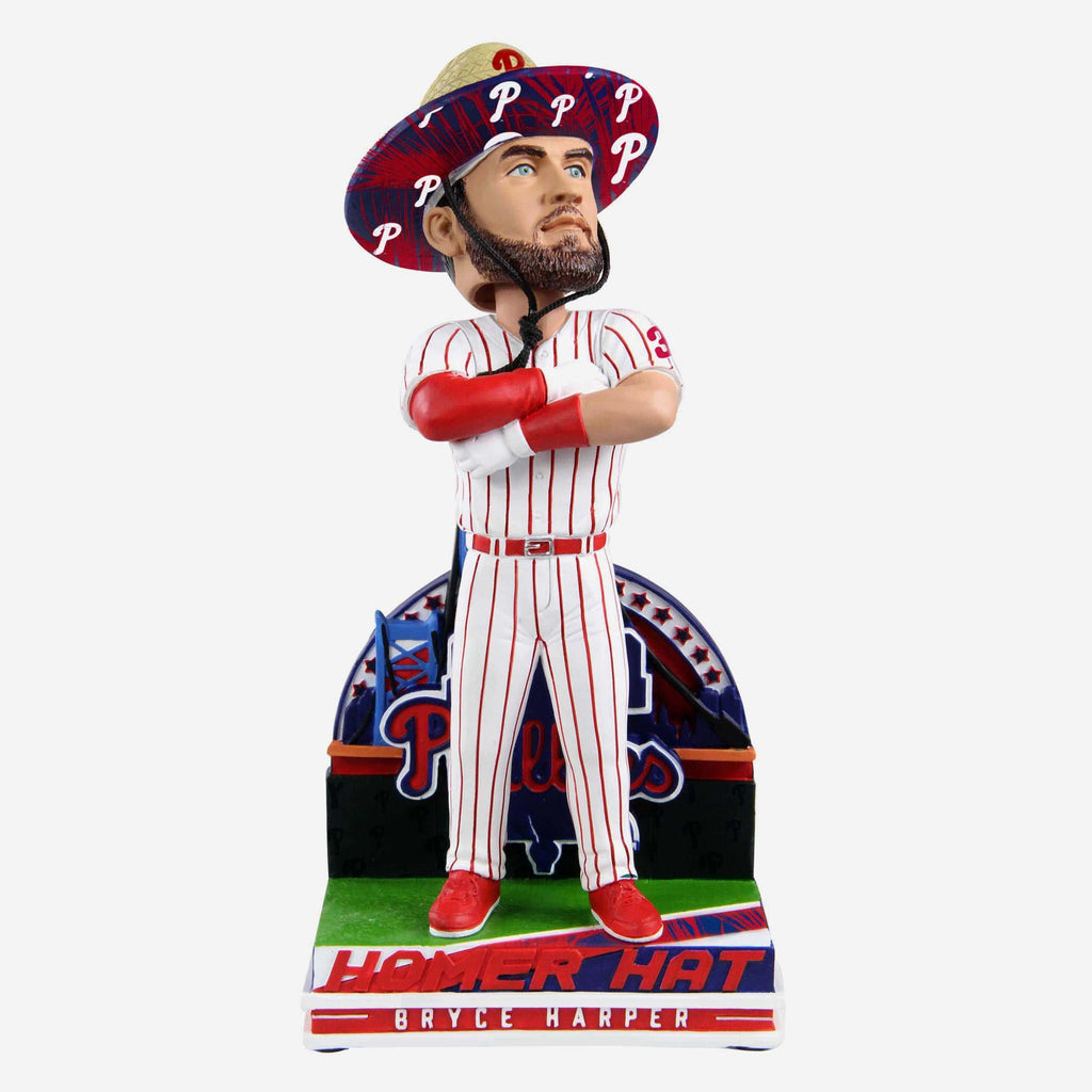 Bryce Harper Philadelphia Phillies Straw Hat Bobblehead FOCO - FOCO.com