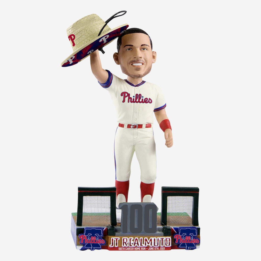 JT Realmuto Philadelphia Phillies Straw Hat Bobblehead FOCO - FOCO.com