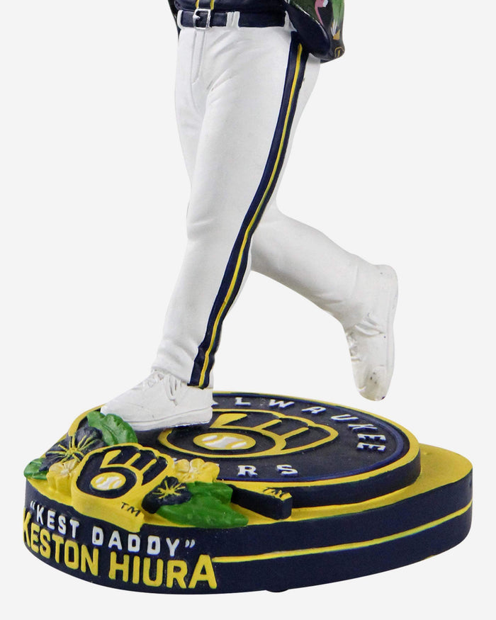 Keston Hiura Milwaukee Brewers Ambassador Hawaiian Shirt Bobblehead FOCO - FOCO.com