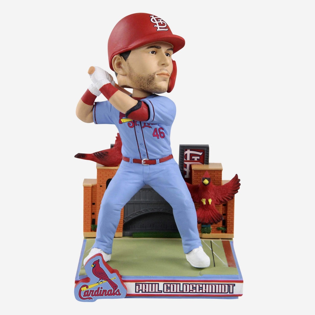 Paul Goldschmidt St Louis Cardinals Light Blue Jersey Bobblehead FOCO - FOCO.com