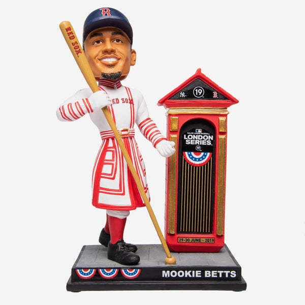 Mookie Betts Boston Red Sox London Series Beefeater Bobblehead FOCO