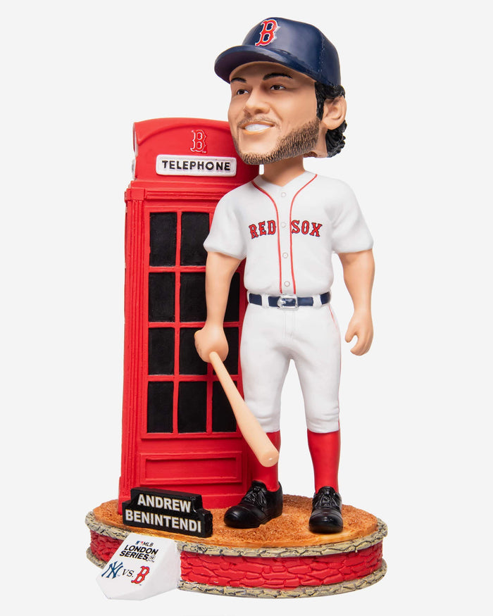 Andrew Benintendi Boston Red Sox London Series Phone Booth Bobblehead FOCO - FOCO.com