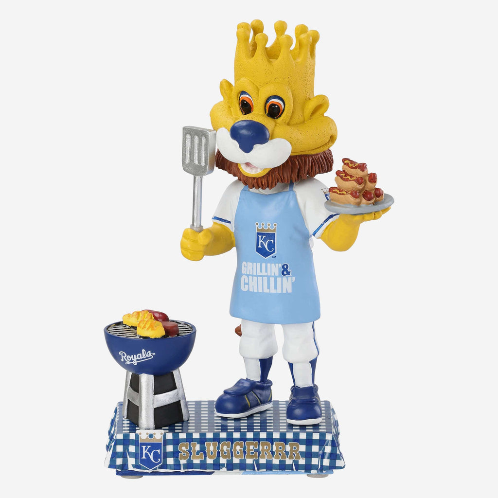 Sluggerrr Kansas City Royals Memorial Day Mascot Bobblehead FOCO - FOCO.com