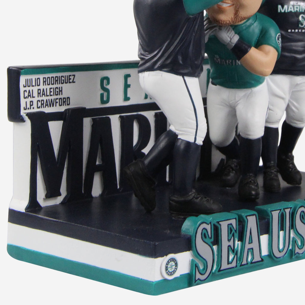 Julio Rodriguez & Cal Raleigh & JP Crawford Seattle Mariners Sea Us Ri FOCO