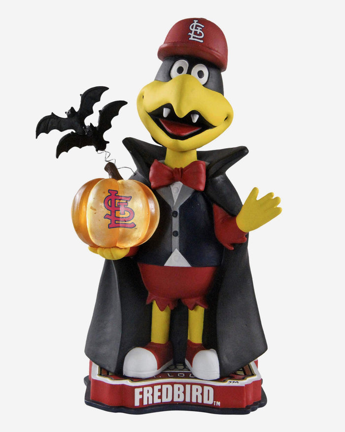 Fredbird St Louis Cardinals Light-Up Pumpkin Halloween Mascot Bobblehead FOCO - FOCO.com