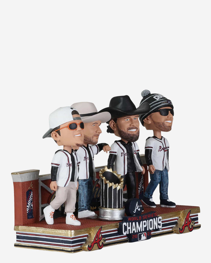Tyler Matzek & Will Smith & Luke Jackson & AJ Minter Atlanta Braves Nightshift Mini Bobblehead Scene FOCO - FOCO.com