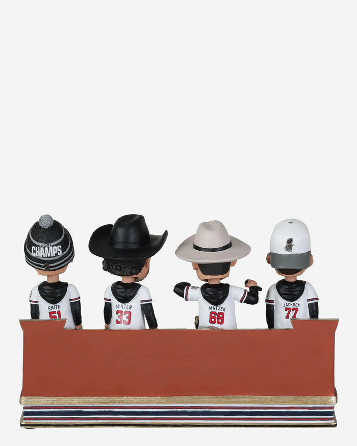 Tyler Matzek & Will Smith & Luke Jackson & AJ Minter Atlanta Braves Nightshift Mini Bobblehead Scene FOCO - FOCO.com