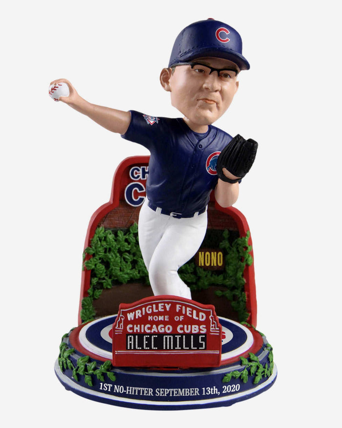 Alec Mills Chicago Cubs Ambassador No Hitter Bobblehead FOCO - FOCO.com