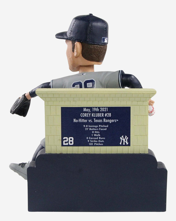 Corey Kluber New York Yankees No Hitter Bobblehead FOCO - FOCO.com
