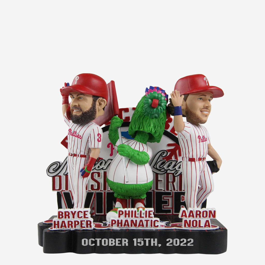 Philadelphia Phillies 2022 NLDS Winners Red October Mini Bobblehead Scene FOCO - FOCO.com