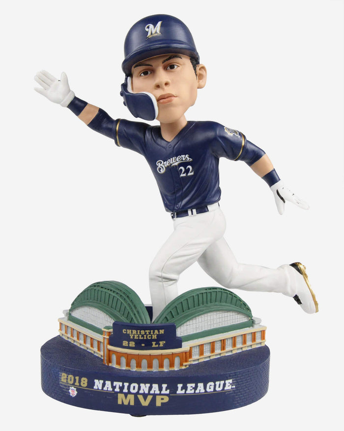 Christian Yelich Milwaukee Brewers 2018 NL MVP Bobblehead FOCO - FOCO.com