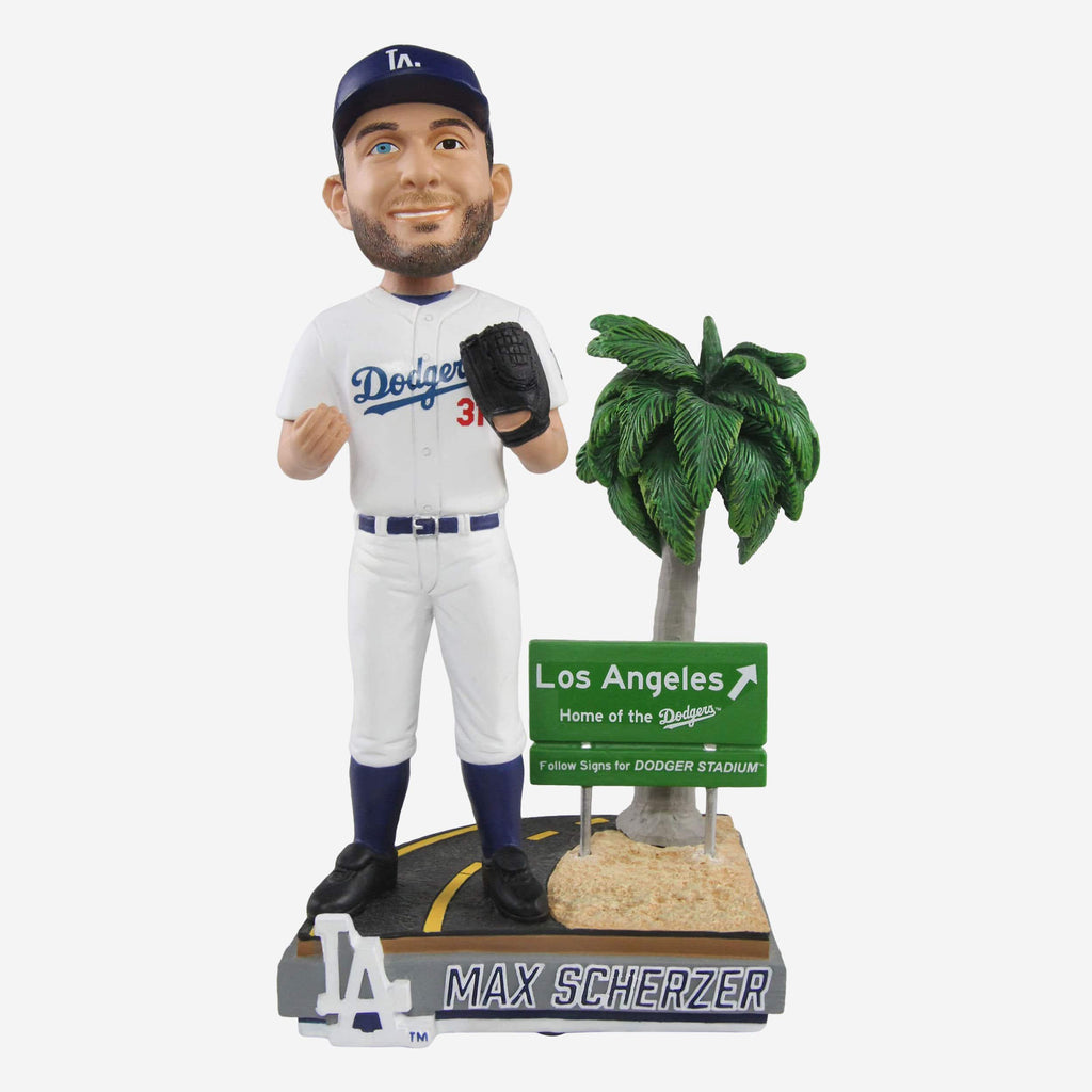 Max Scherzer Los Angeles Dodgers Next Stop Bobblehead FOCO - FOCO.com